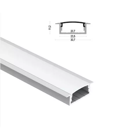 LED obdélníkový hliníkový profil pro pásové světlo